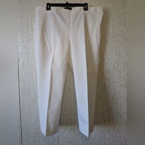 Talbots White Cropped Dress Pants